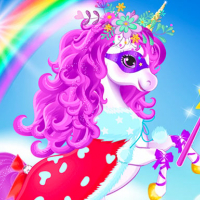 Baby unicorn dress up