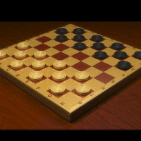 Checkers Dama chess board