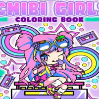 Chibi Girls Coloring Book: Japanese Anime Coloring