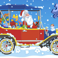 Christmas Cars Jigsaw