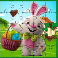 Easter Bunny Eggs Jigsaw