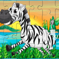 Happy Animals Jigsaw Game 