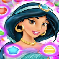 Jasmine Aladdin Match 3 Puzzle