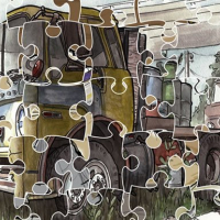 Junk Trucks Jigsaw