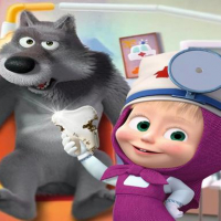 Masha and the Bear- Free Dentist Hospital Surgery 