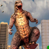 Monster Dinosaur Rampage City Attack