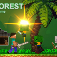 Noob vs Zombies - Forest biome