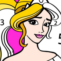 Princess Coloring By Number