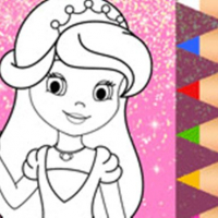 Princess Coloring Glitter - Art Game