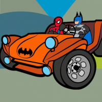 Superhero Cars Coloring Book